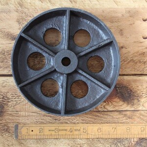 Rustic iron Axle wheel Vintage old industrial style rustic furniture trolley table cart wheel
