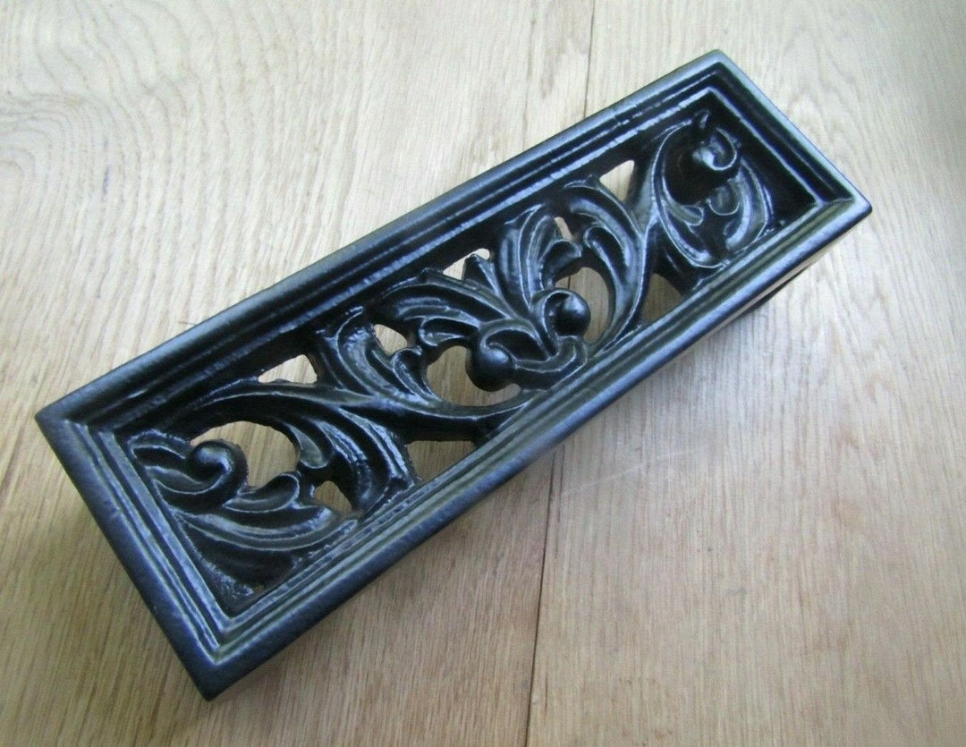 Rustic Iron BRICK Vent Cover Grill Repair Plate Cast Iron Old Style Air ...