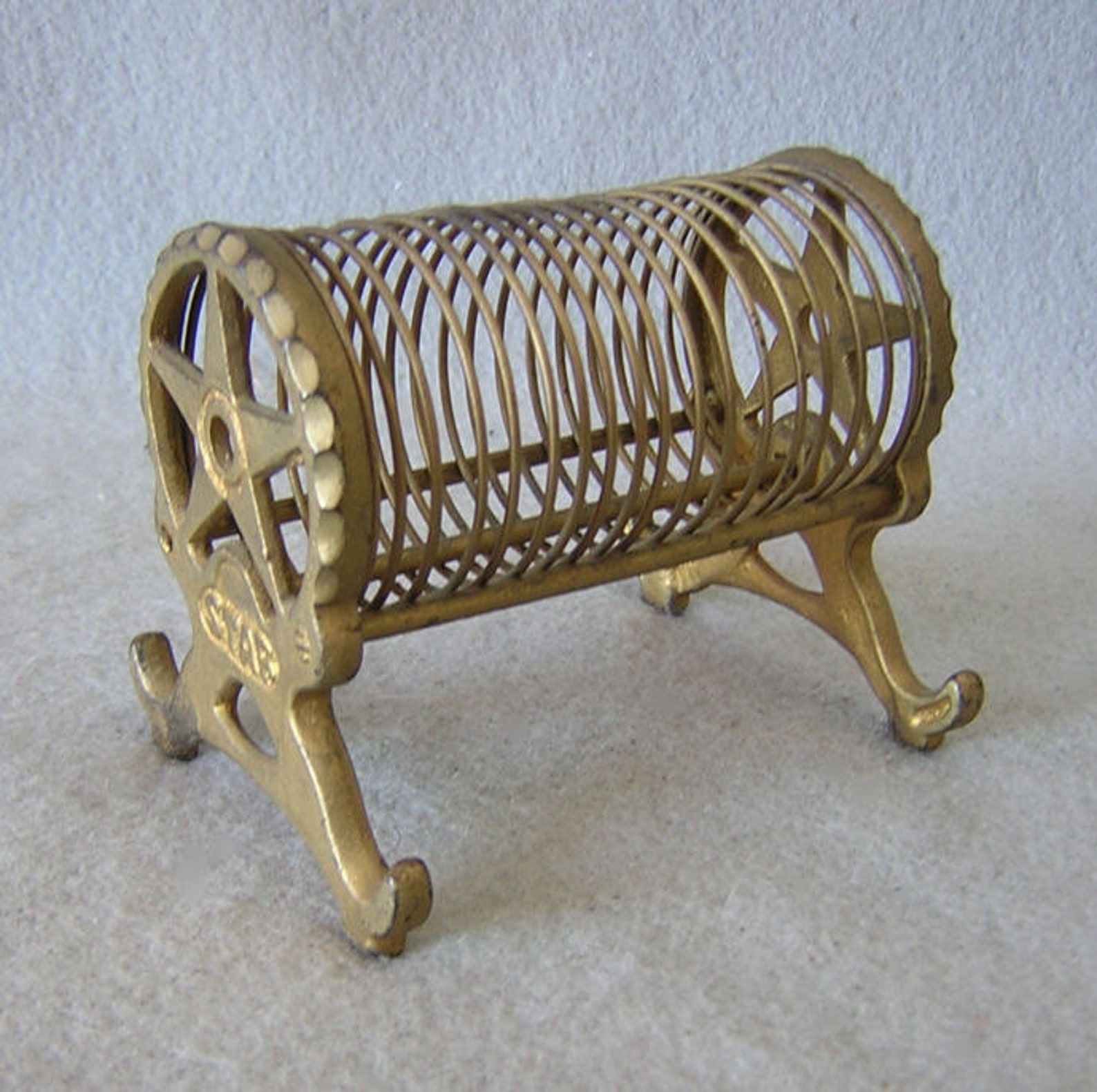 Antique Star Spiral Letter Holder Etsy