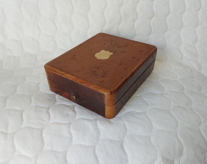 Antique Wood Pocket Watch Presentation Box, Silk Lining Etsy