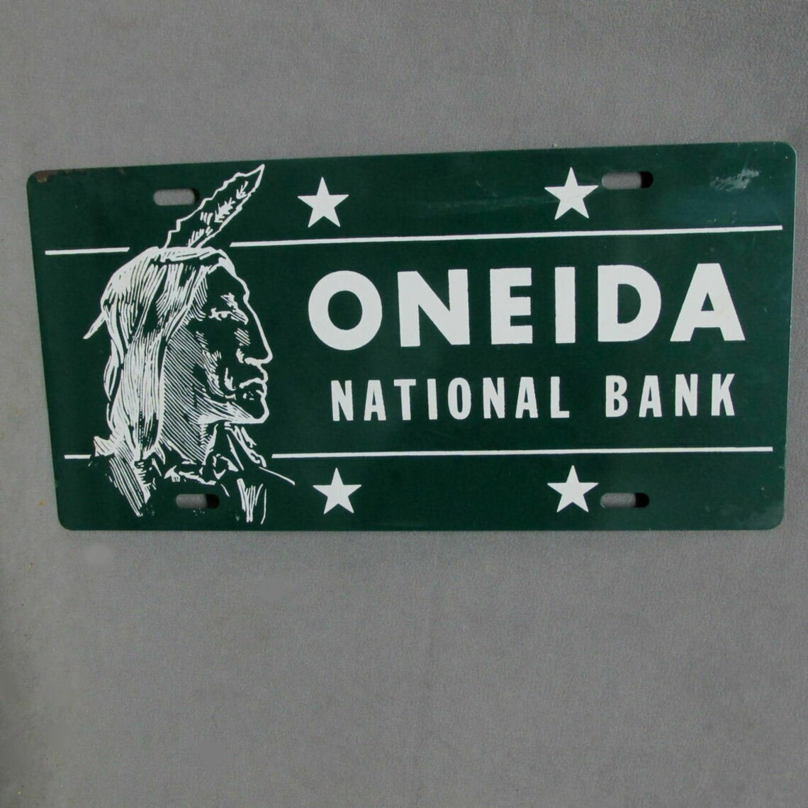 Old License Plate Topper with Native American Indian Oneida Etsy