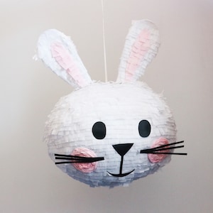 Bunny Piñata, Easter piñata, rabbit piñata, party games, Easter games, Easter decor image 1