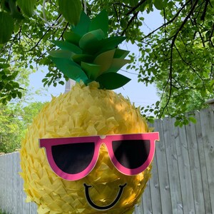 Pineapple Piñata, Summer party pinata, beach party piñata image 2