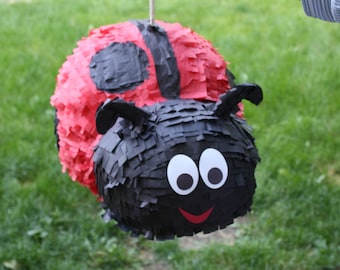 als Zugpinata für Kindergeburtstag XXL-Pinata * Miraculous Ladybug * Größe: 46x65cm Piñata für Kinder Geburtstag Spiele Spass