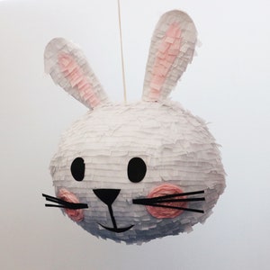 Bunny Piñata, Easter piñata, rabbit piñata, party games, Easter games, Easter decor image 2