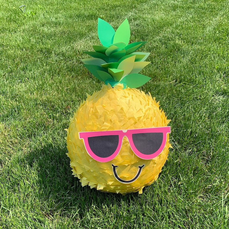 Pineapple Piñata, Summer party pinata, beach party piñata image 1