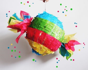 Candy Pinata, Candy Birthday, Candy Birthday Decoration, Candy Theme Party
