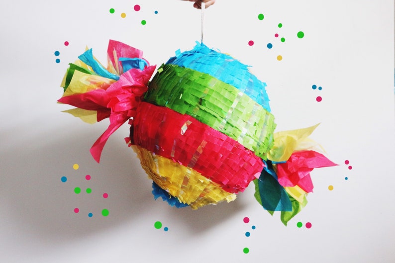 Candy Pinata, Candy Birthday, Candy Birthday Decoration, Candy Theme Party image 1