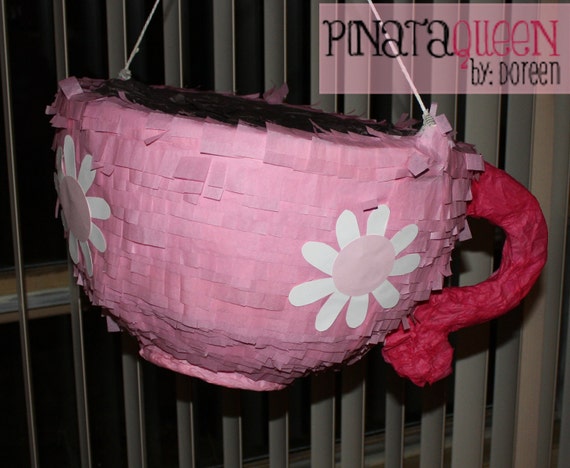 Teacup Pinata Afternoon Tea Birthday Party Party Game Etsy