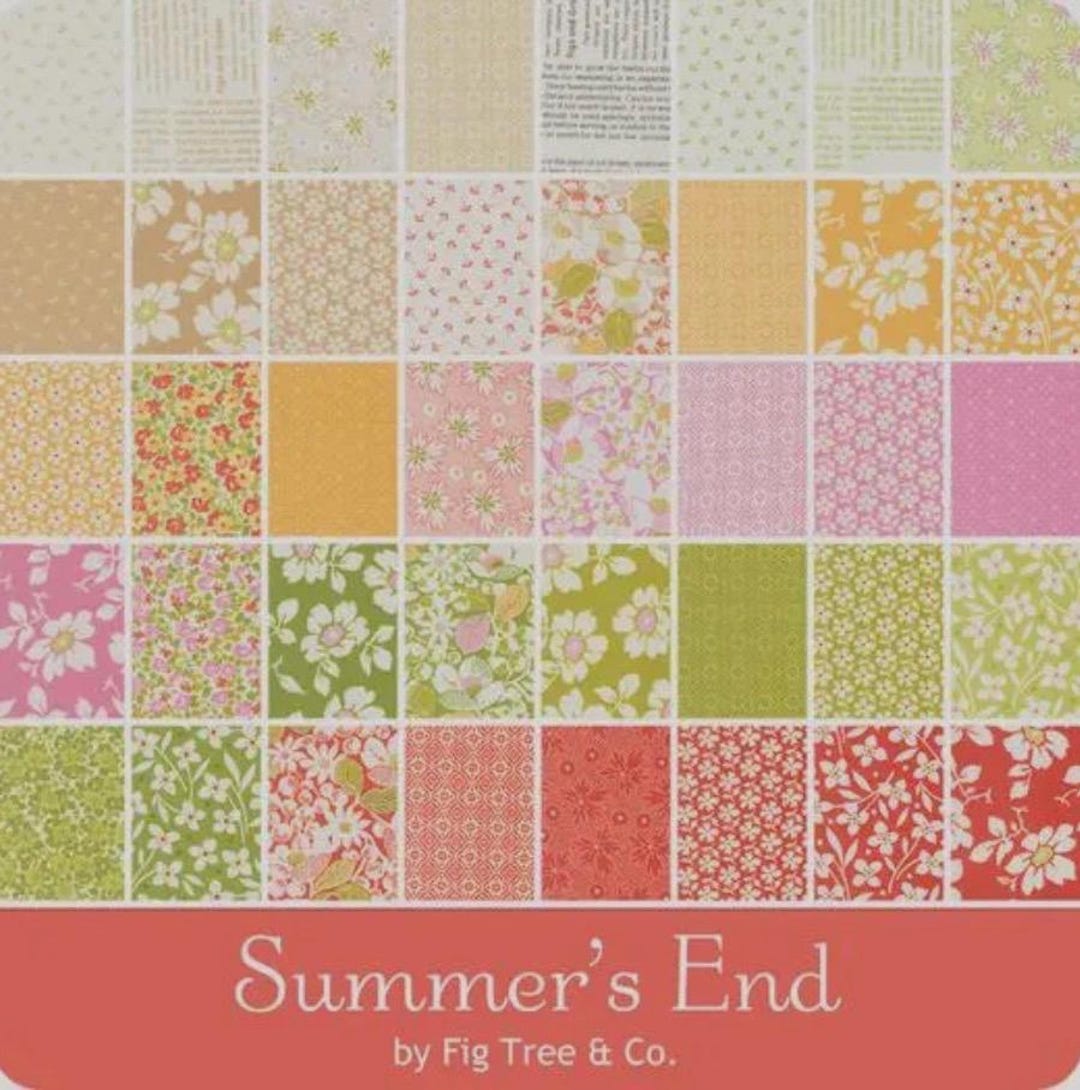 Moda, Summer's End by Fig Tree & Co, Mini Charm Pack - Etsy