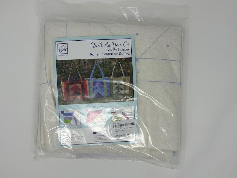 June Tailor, Quilt as You Go, Sew by Number, Pattern Printed on Batting ...