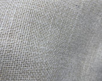 Natural Burlap Fabric with Gold Threads – Rustic Glam Jute Blend | Sold by the Yard