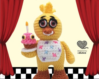 CROCHET PATTERN: Pizza Chick Animatronic