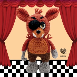 CROCHET PATTERN: Pizza Fox Animatronic