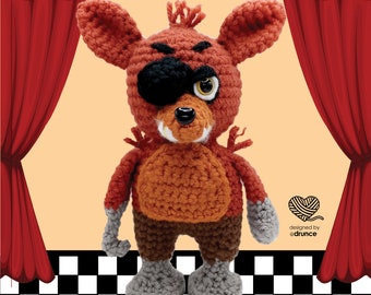 CROCHET PATTERN: Pizza Fox Animatronic