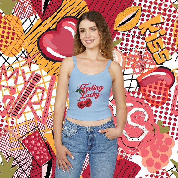 新品herlipto Cherry Pattern Strap Top S 新品☆herlipto Cherry Pattern Strap Top S Cherry Pattern Strap Top