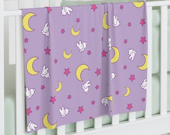 Luna Cartoon Anime Sailor Moon Kawaii Blanket Cosplay Accessories 47in X 59in Purple-2 Luna Cartoon Anime Sailor Moon Kawaii Blanket Cosplay Accessories 47in X 59in Purple-2