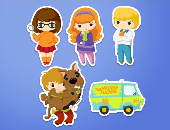 Scooby Gang Stickers Il_570xn