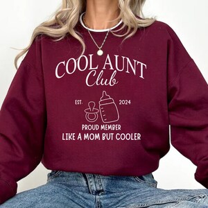 Cool Aunts Club Aunt Sweatshirt Cool Aunt Sweatshirt Cool Aunts Club Promoted To Aunt Cool Aunt Shirt Aunt Sweater Future Aunt Gifts Cool