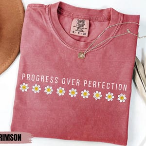 Progress Over Perfection Shirt, Teacher Shirts, Back to School Shirt, Gift for Teacher, Teacher Appreciation, Inspirational Teacher Tee