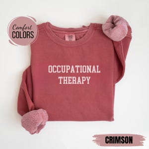 Comfort Colors® Occupational Therapy Sweatshirt, OT Sweatshirt, Special Education Sweater, Cute Therapist Gift, Therapy Hoodie, Sped Teacher