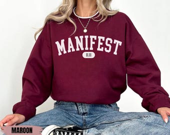11:11 Angel Number Sweatshirt, Manifesting Numerology Gift