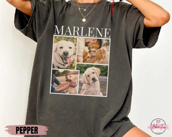 Comfort Colors Custom Pet Photo Shirt: Personalized Dog Remembrance Gift