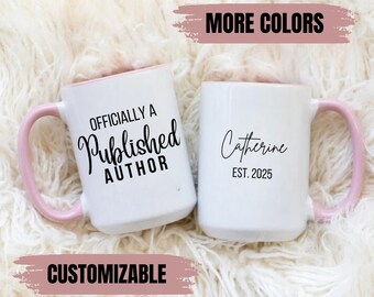 Personalized Author Mug, Published Author Gift, Custom Writer Gift, Future Bestselling Author, Writer Gift, Author Coffee mug, Bookworm Gift