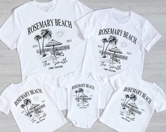 Chemise de vacances en famille personnalisée, T-shirt de lieu personnalisé, Chemise de voyage en famille personnalisée, Chemise de plage personnalisée, T-shirt d'été familial assorti personnalisé