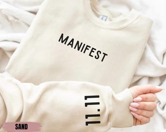 1111 Sweatshirt, Manifesting Sweater, Numerology Gift, Angel Number Sweatshirt, Spiritual Sweater, 1111 Hoodie, Celestial Sweatshirt Gift
