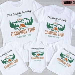 Camping Crew 2025 Shirt, Family Camping Gift, Matching Camping Tees, Girls Camping, Family Trip, Girls Vacation, Campfire, Camp Lover Gift