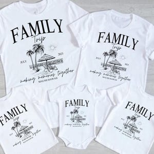 Custom Family Vacation 2025 Shirts, Making Memories Together Family Matching Tshirt, Personalized Family Beach Trip Shirt, Summer Family Tee
