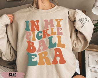 Sudadera de Pickleballer personalizada, sudadera de Pickleball preppy, sudadera con capucha de Pickleball personalizada para mujer, regalo del equipo de Pickleball para ella