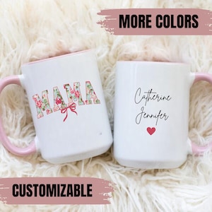 Mama Mug, Custom Mama Mug, Mom Mug with Kids Names, New Mom Gift Ideas, First Time Mom Gift, New Parent Gift, Personalized Mommy Coffee Mug