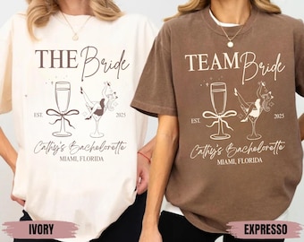 Comfort Colors Bachelorette Party Shirt: Bride & Team Bride Tees