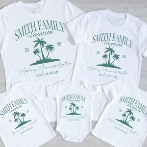 Custom Family Vacation 2024 Shirts, Making Memories Together Family Matching Tshirt, Personalized Family Beach Trip Shirt, Summer Family Tee