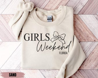 Sudadera personalizada para viajes de niñas, suéter personalizado para viajes de fin de semana de niñas, sudadera con capucha a juego para vacaciones en grupo, sudadera de viaje, sudadera con capucha de aventura