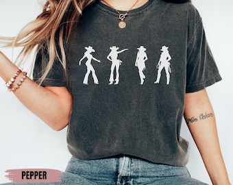 Comfort Colors® Cowgirls Shirt For Girls, Western Girls Tshirt, Western Graphic Tee for Women, Western Country Concert Shirt