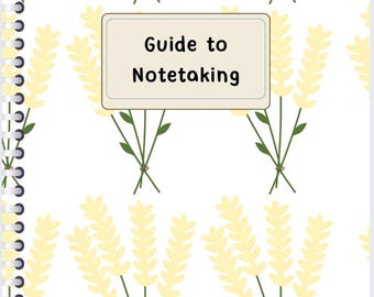 Student Note-Taking Guide | Effective Study Skills (PDF)