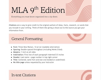 Guía de citas de la 9.ª edición de MLA: recurso de escritura para estudiantes (descarga en PDF)