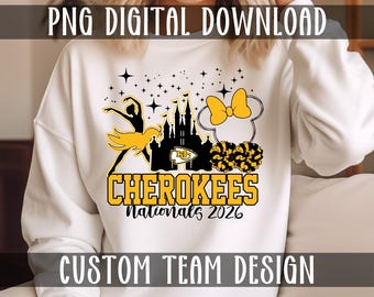 Custom Dance Nationals, Mascot Name, WDW, PNG FILE