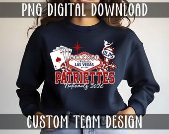CUSTOM Dance Vegas Nationals, Mascot Name, Personalized, PNG FILES