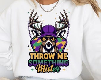 Throw Me Something Mister Deer, Shirt Design, DTF, Sublimation -PNG File