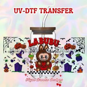 Halloween LaBubu UVDTF Wrap for 16oz Cups