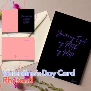 RHYSAND Zitat Valentinstag druckbare Karte | ACOTAR, A Gericht der Dornen und Rosen-Serie von Sarah J. Maas Produkte | Last Minute Geschenk