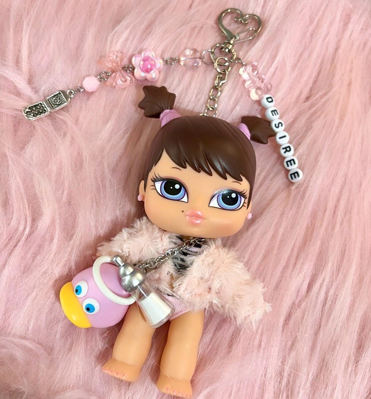Custom Rare PHOEBE Bratz Babyz Twin Doll Keychain Bag Charm