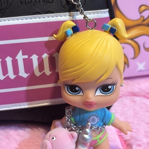 Bratz Babyz Schlüsselanhänger Cloe Jade Sasha Yasmin Puppe Taschenanhänger Haustier Schwein Geschenk für Geldbörse Dekoration Nostalgische y2k Sammler Spielzeug WEITERE VERFÜGBAR!