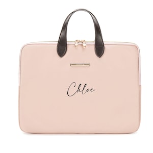 Personnalisé à la mode | Manche en cuir PU | Sacoche pour ordinateur portable unisexe 14 pouces | Sac d'affaires | Pochette