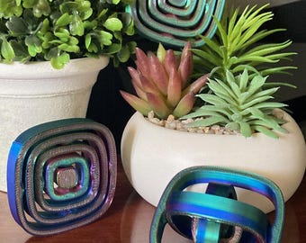3D Printed Gyro Fidget Spinner Toy, Hands-On Stress and Anxiety Relief, Multi-Color