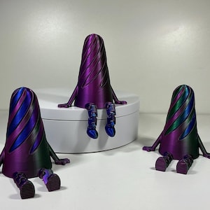 3d printed buddy spiral fidget and desk peice  desk toy fun and cool multi color